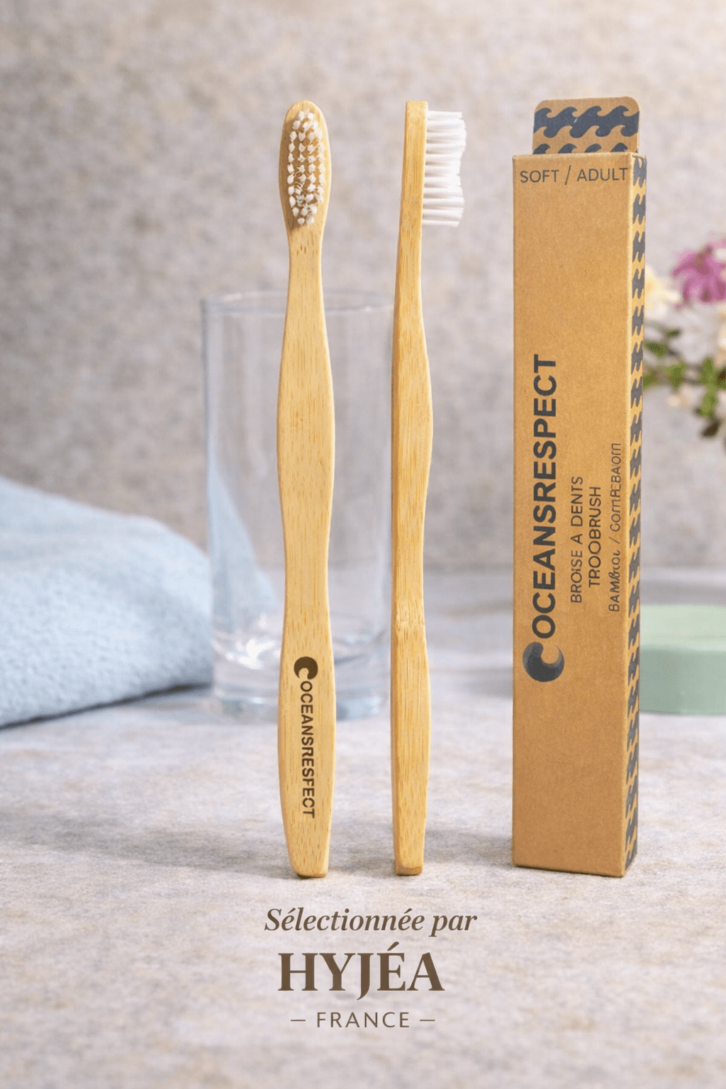 Brosse à dents en bambou – Souple (Adulte) - HYJÉA