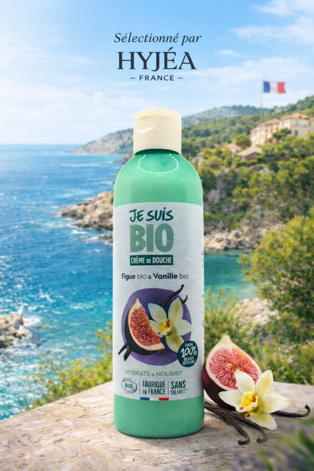 Crème de douche bio Figue &amp; Vanille – Je suis Bio – 250 ml - HYJÉA