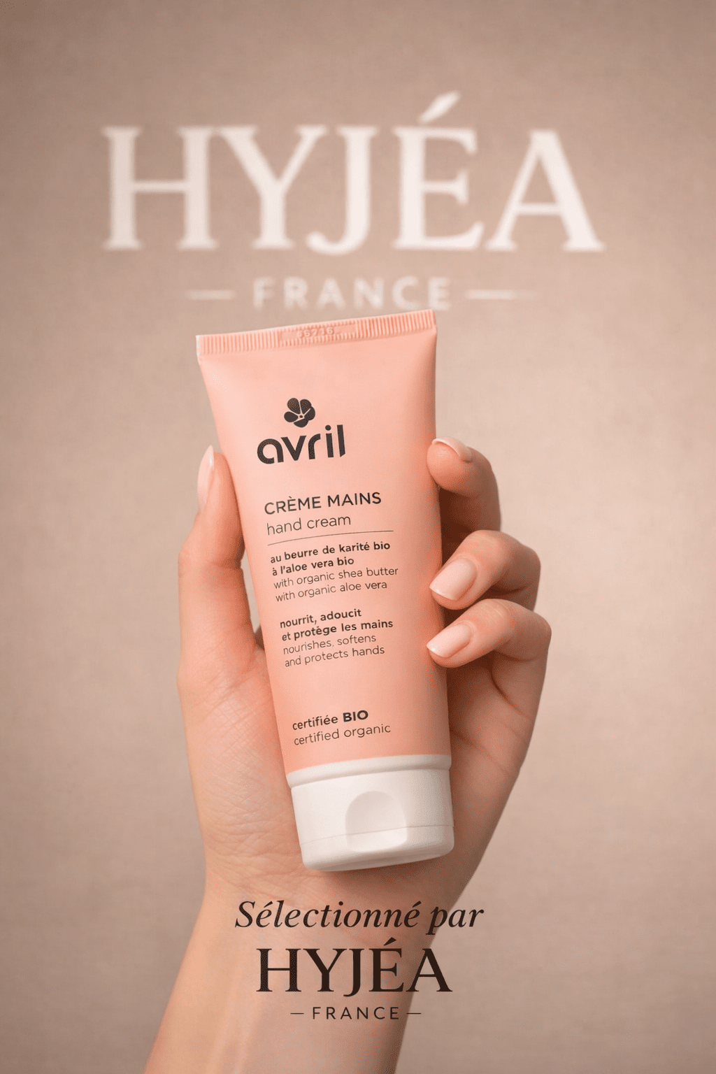 Crème mains Au beurre de karité bio - Huile de tournesol – Avril - HYJÉA