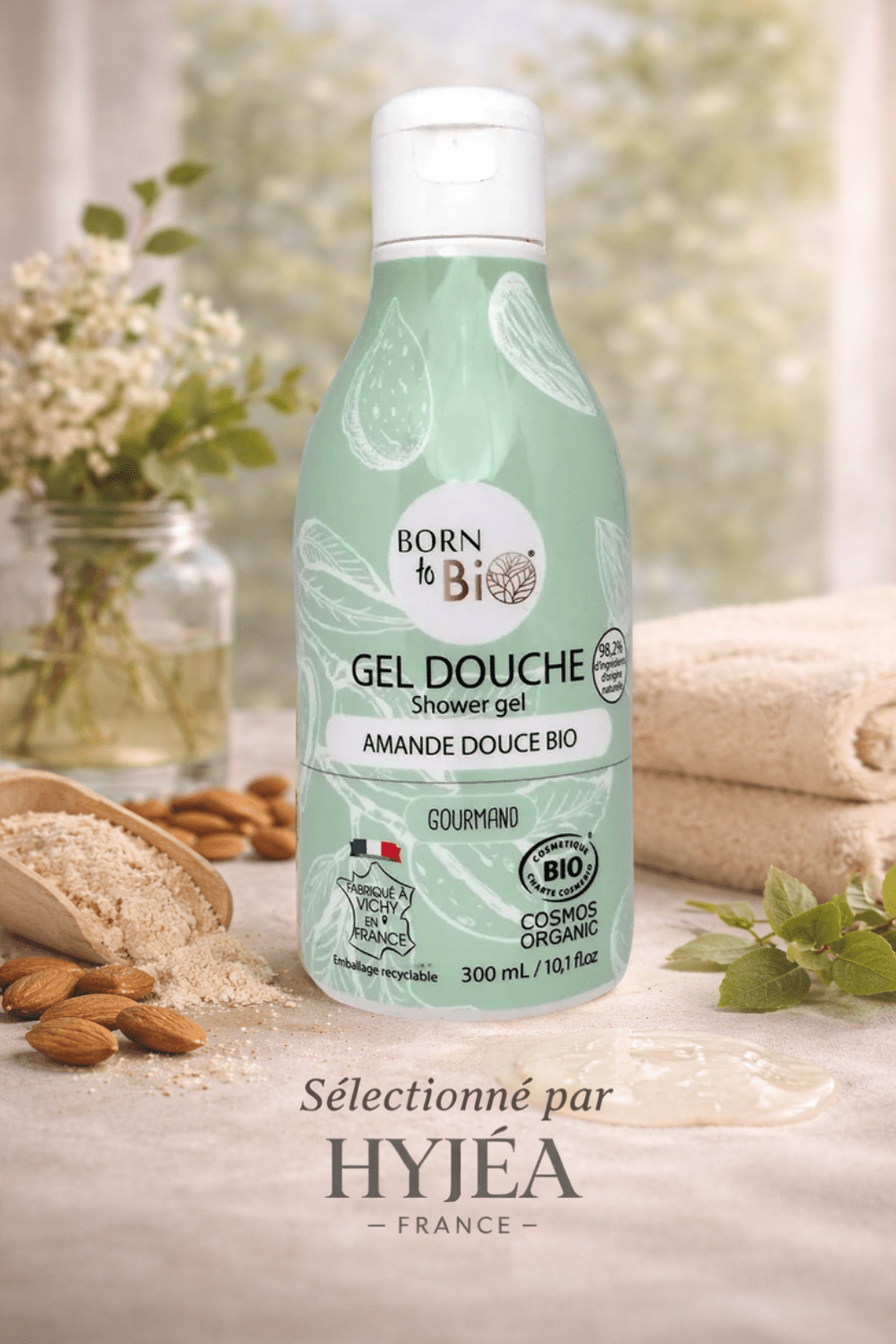 Gel Douche Amande Douce Born To BIO - Certifié Bio - HYJÉA