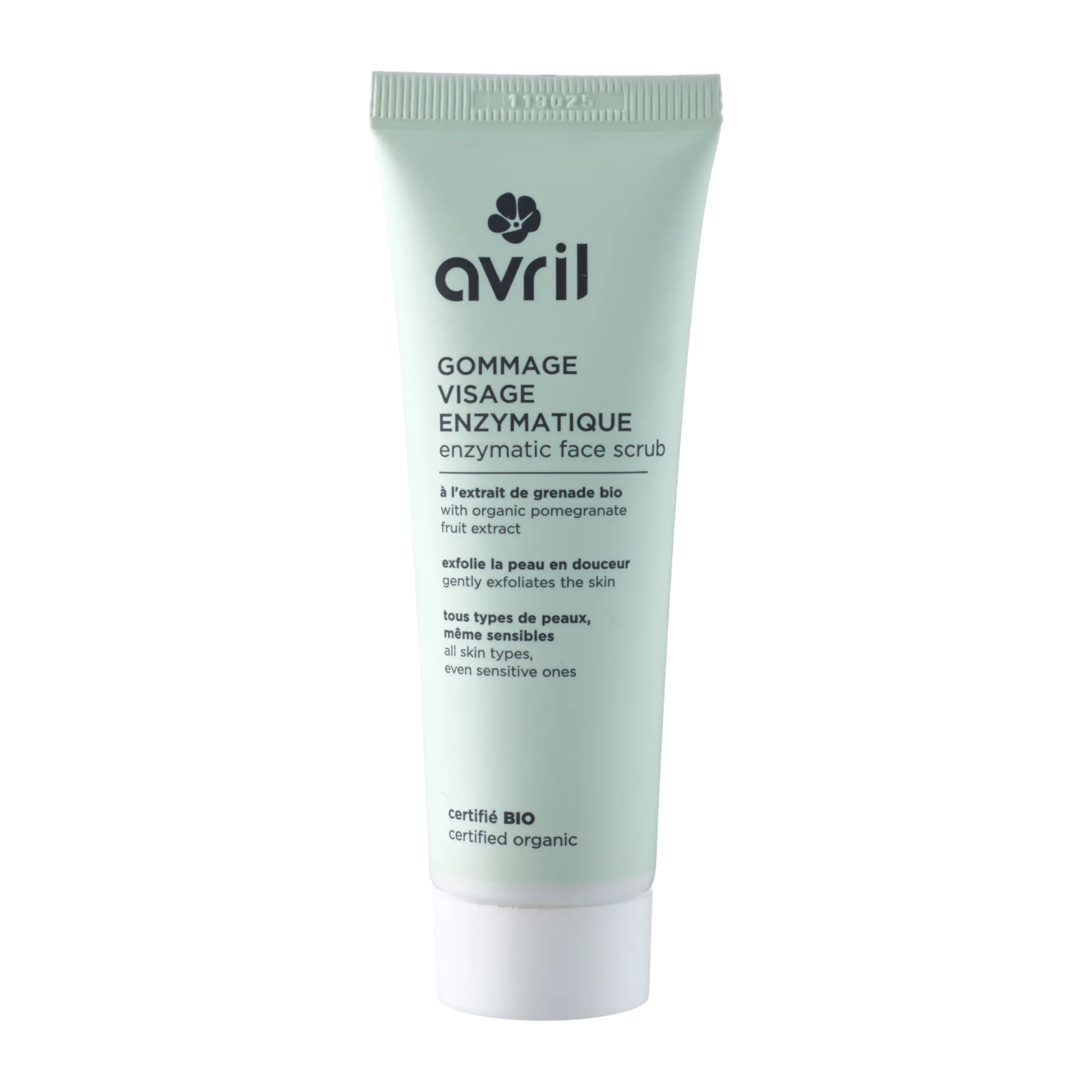 Gommage Visage Enzymatique Certifié Bio – Avril À l’extrait de grenade bio – Extrait de papaye