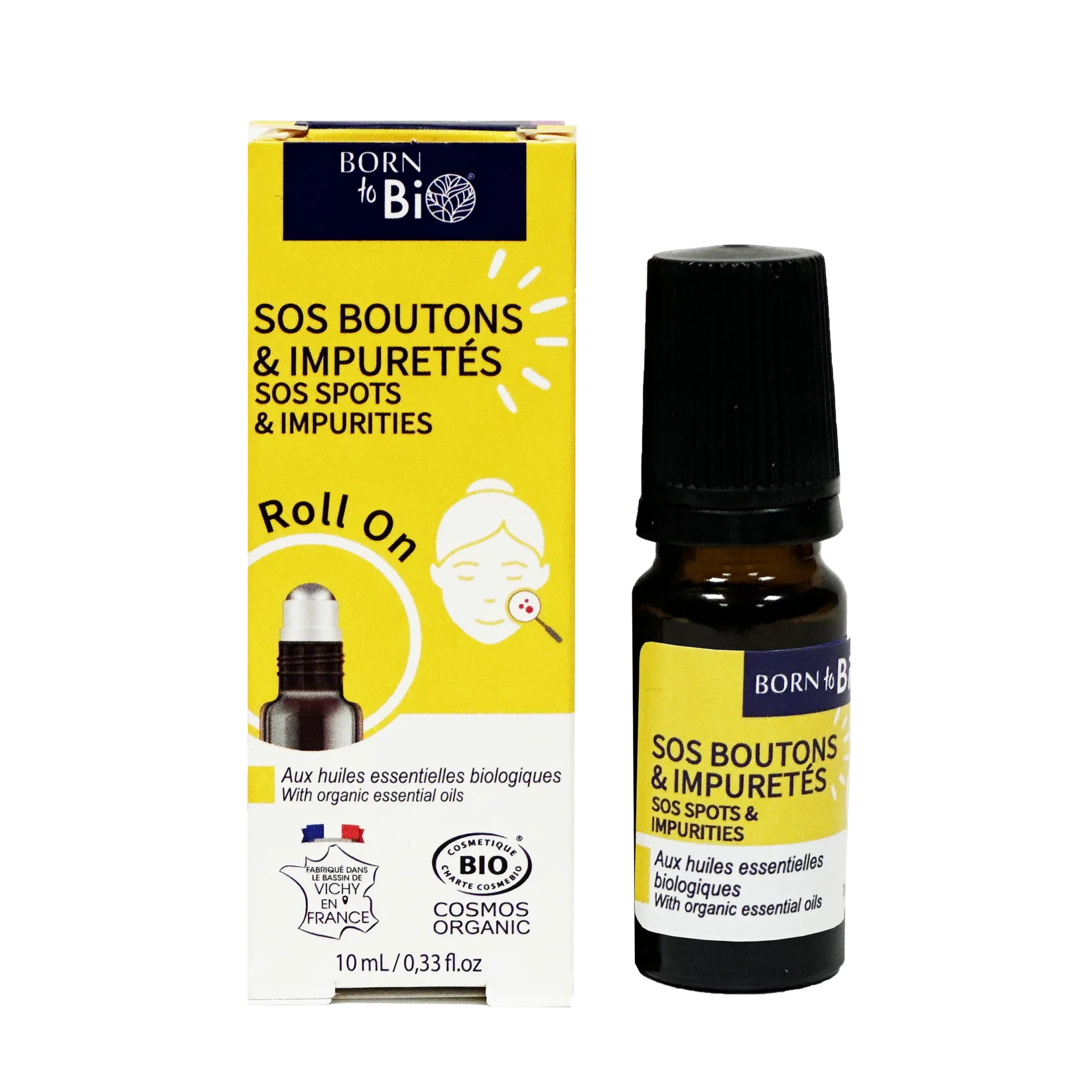Roll-On SOS Boutons & Impuretés Certifié Bio – Born to Bio 10 ml
