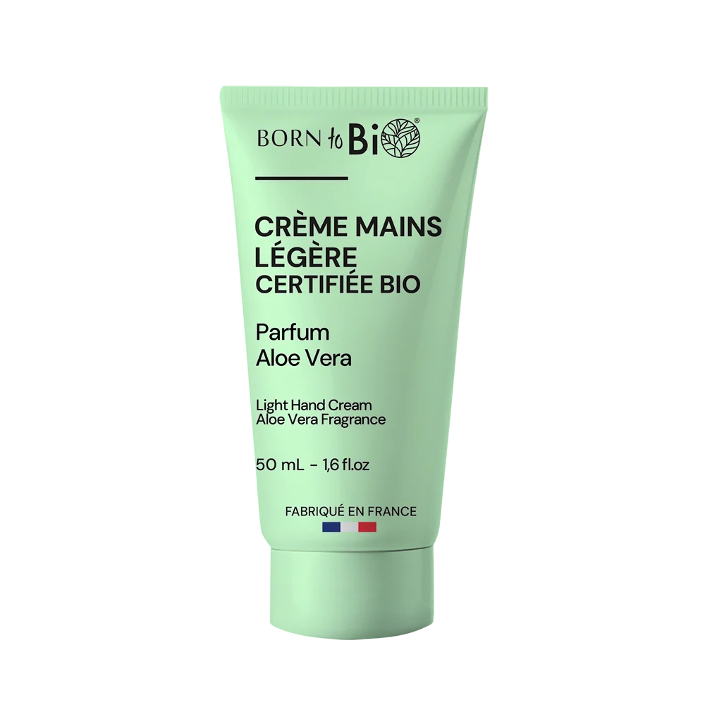 Crème Mains Légère Aloé Vera Certifiée Bio – Born to Bio 50 ml