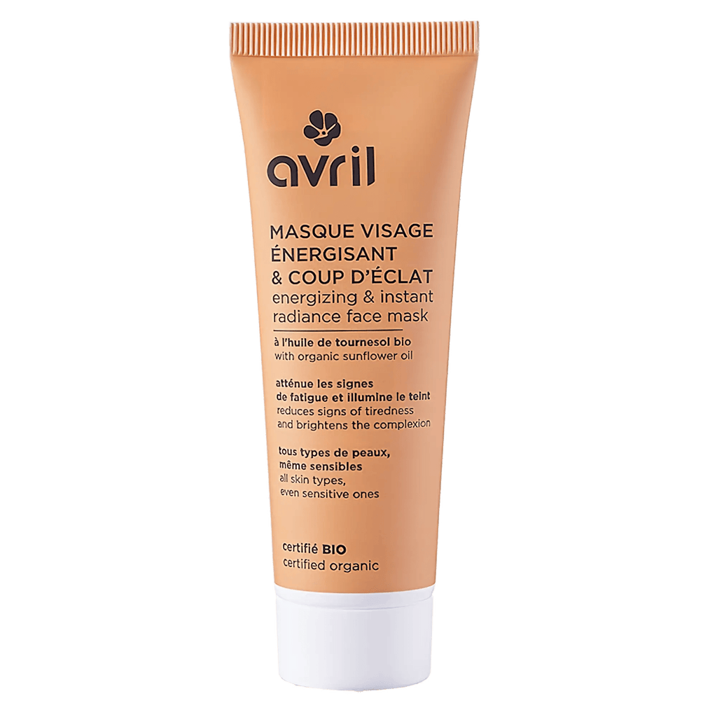 Masque Visage Énergisant & Coup d’Éclat Certifié Bio – Avril À l’extrait de fraise des bois – Extrait d’algue verte – Huile de tournesol bio 50 ml - HYJÉA