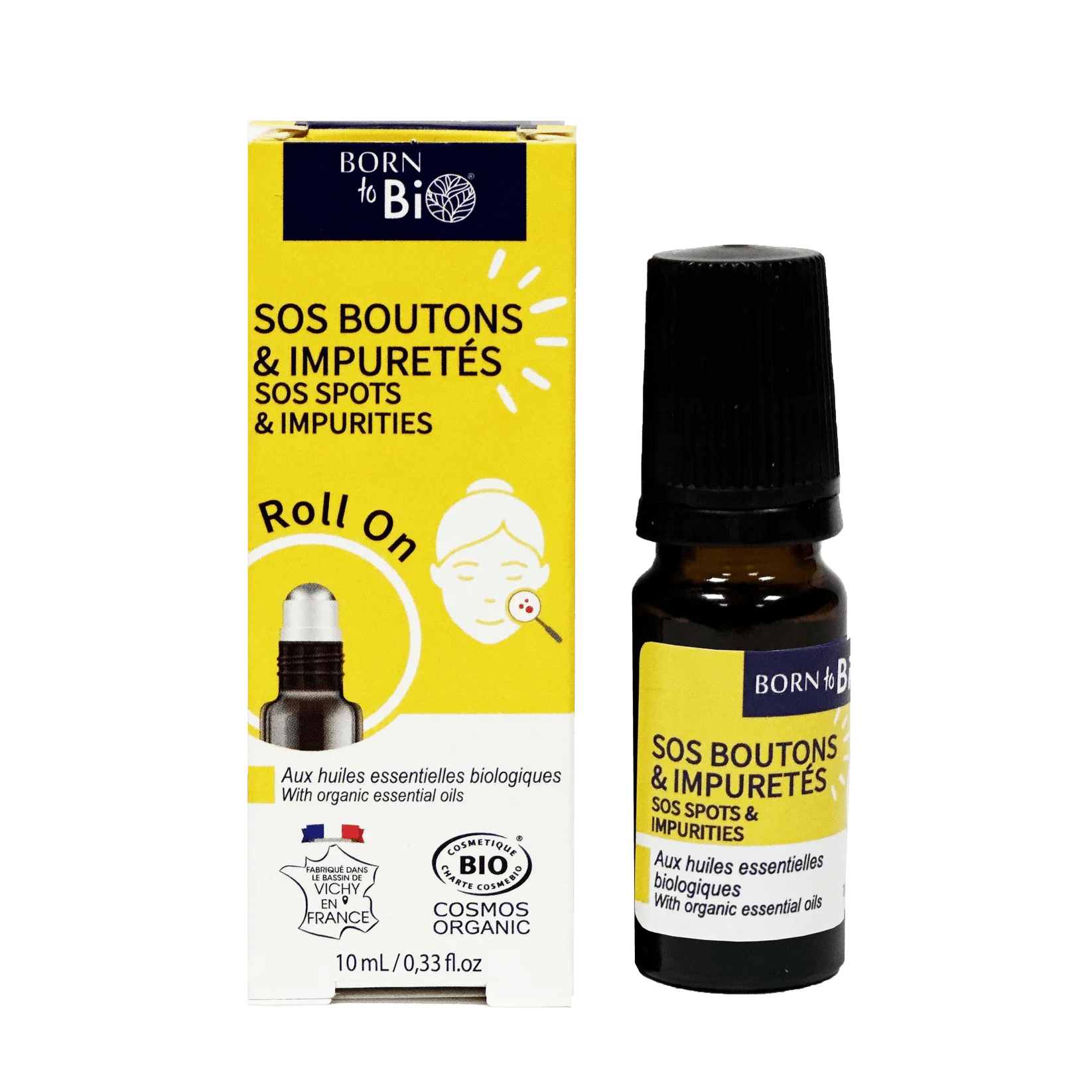 Roll - On SOS Boutons & Impuretés Certifié Bio – Born to Bio 10 ml - HYJÉA