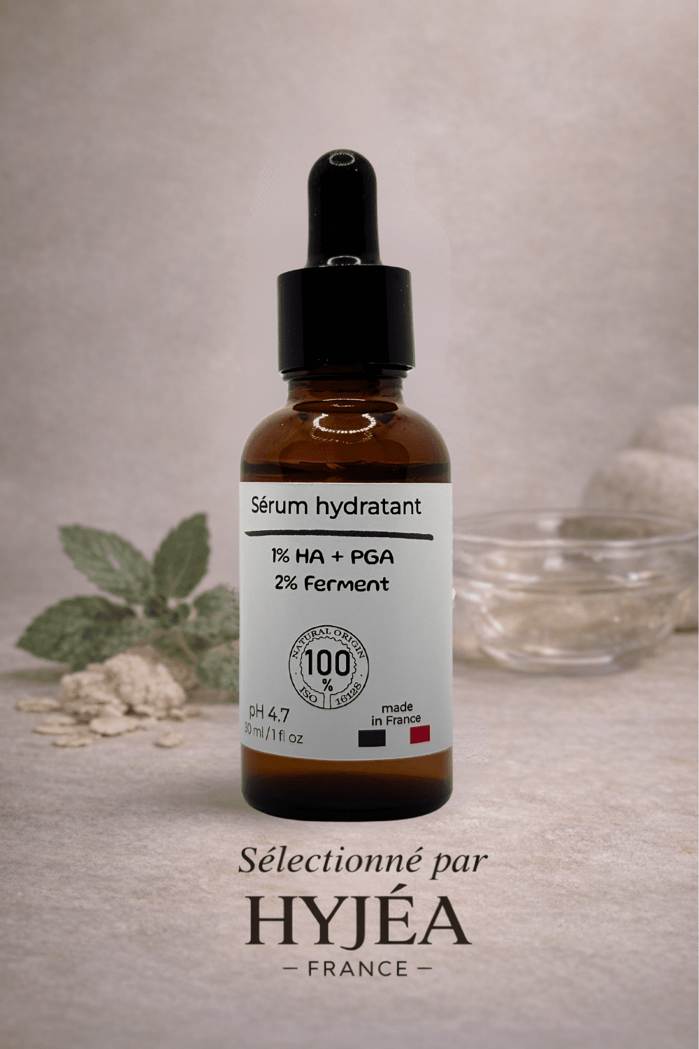 Sérum Hydratant Fermenté - Postbiotic 3%, PGA 1% – 30 ml - HYJÉA