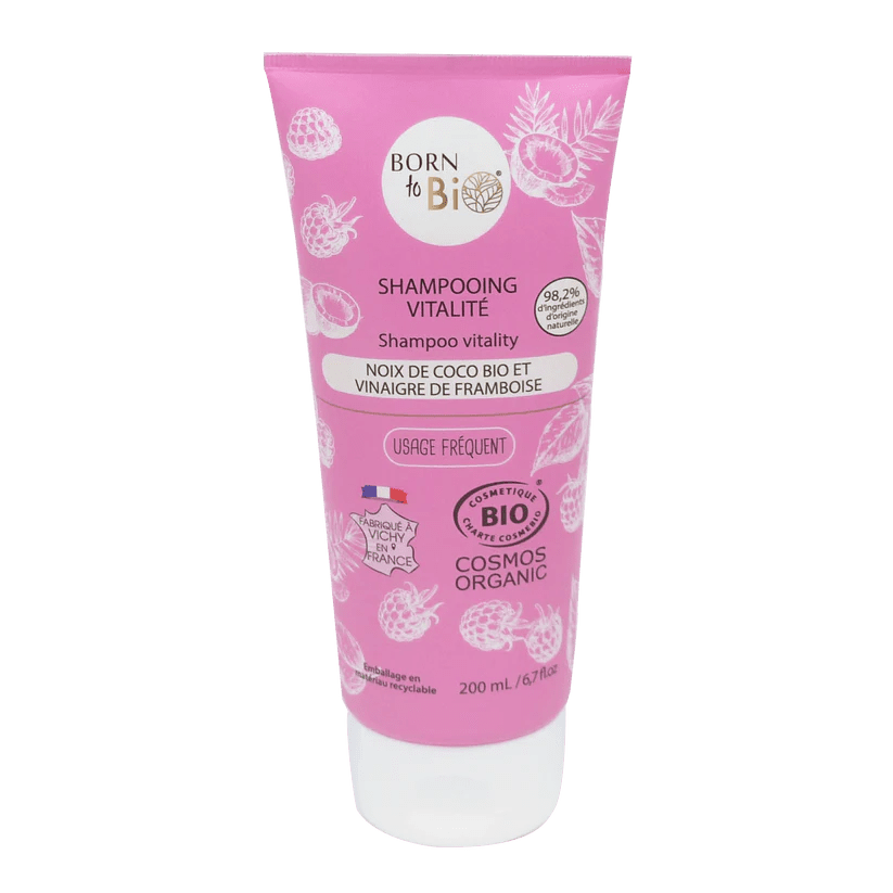 Shampooing Noix de Coco et vinaigre de framboise (Cheveux Normaux ) Born To BIO - Certifié Bio - HYJÉA